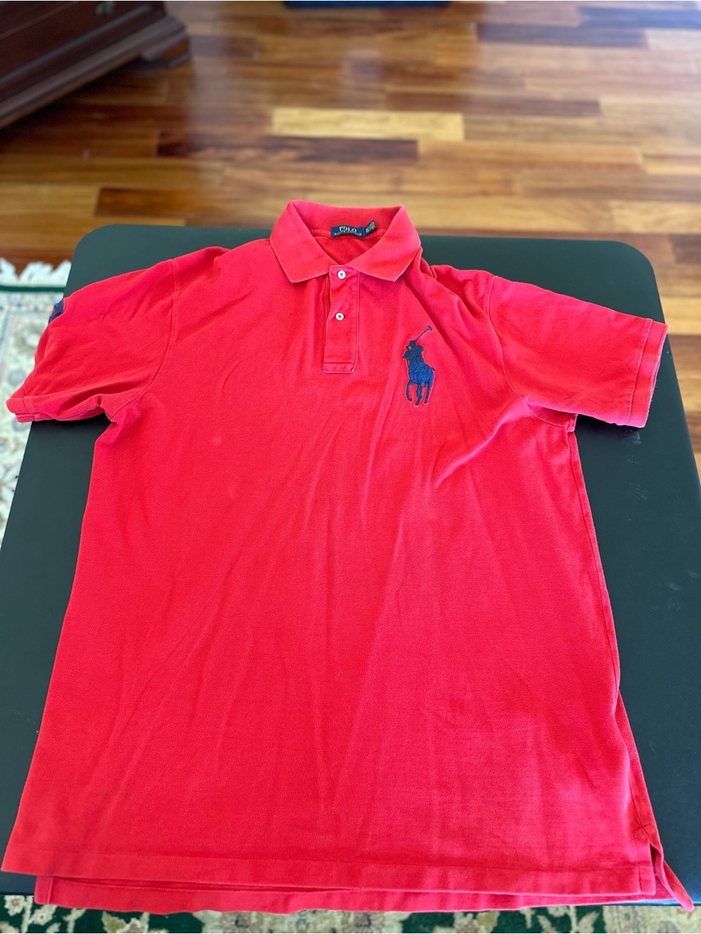 Ralph Lauren Red Polo with Navy Pony Men’s XL Tall